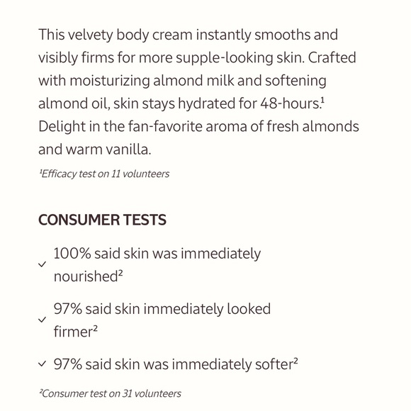 NWT L'OCCITANE Almond Milk Concentrate Body Cream - Picture 4 of 4